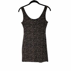 Backstage Black Brown Short Tank Dress